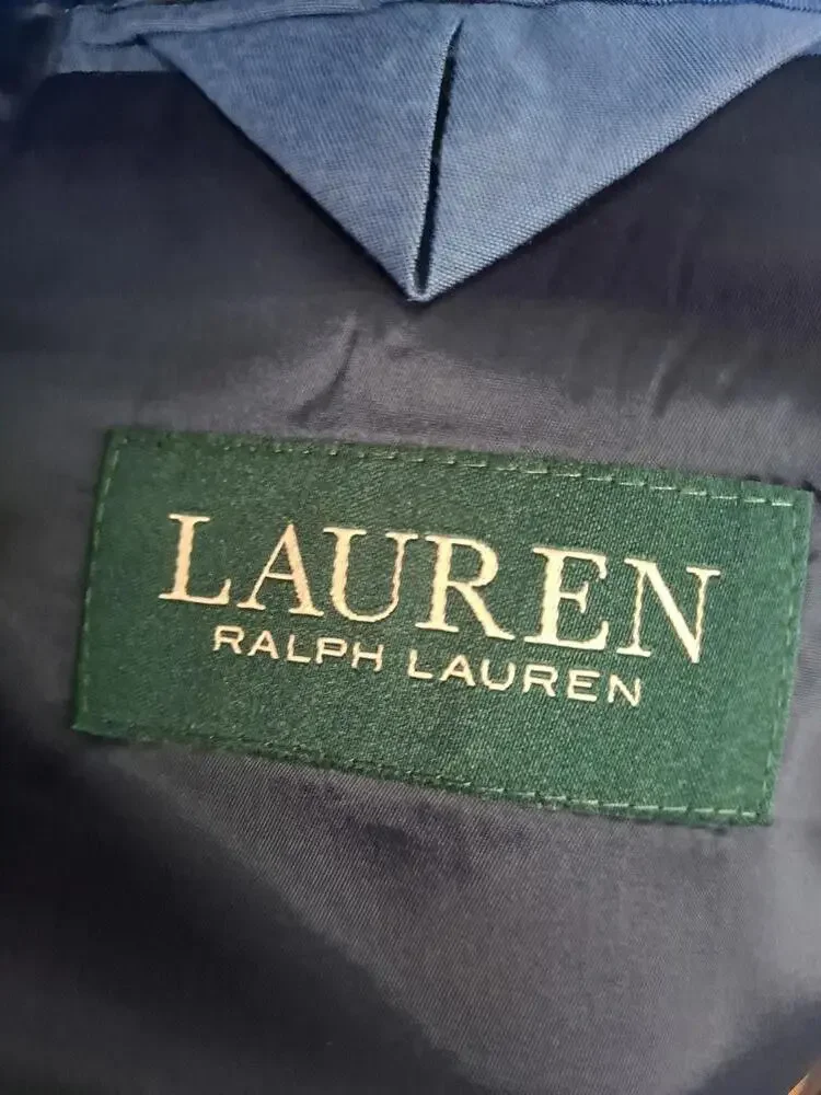 Lauren Ralph Lauren Blue 2 Gold‎ Button Blazer 50R